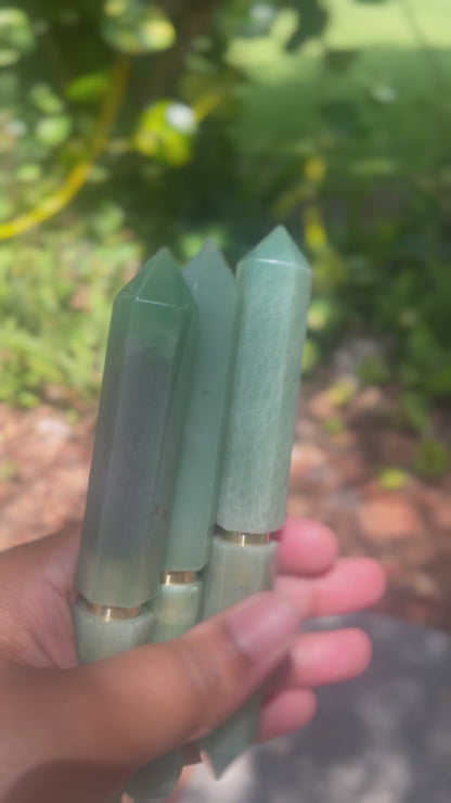 Handmade Green Aventurine Crystal Pen